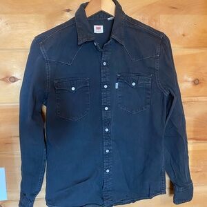 Levi's Black Western Denim Shirt